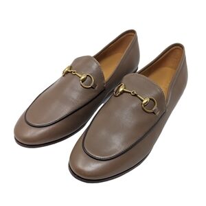 NEW Gucci Jordaan Horsebit Loafer Tan Size EU 38
